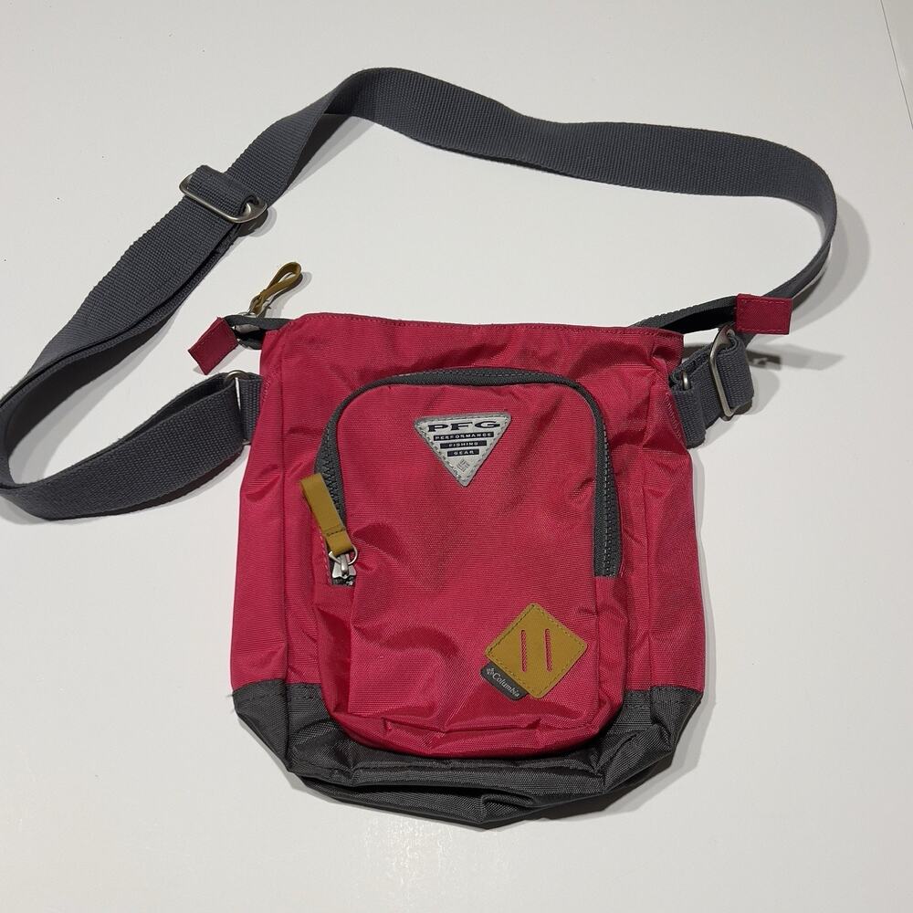 Columbia PFG Crossbody Bag Fishing Womens 10x9x3 Pink